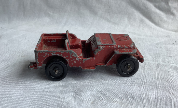 vintage US Army Jeep metal toy possibly New Zealand or US made